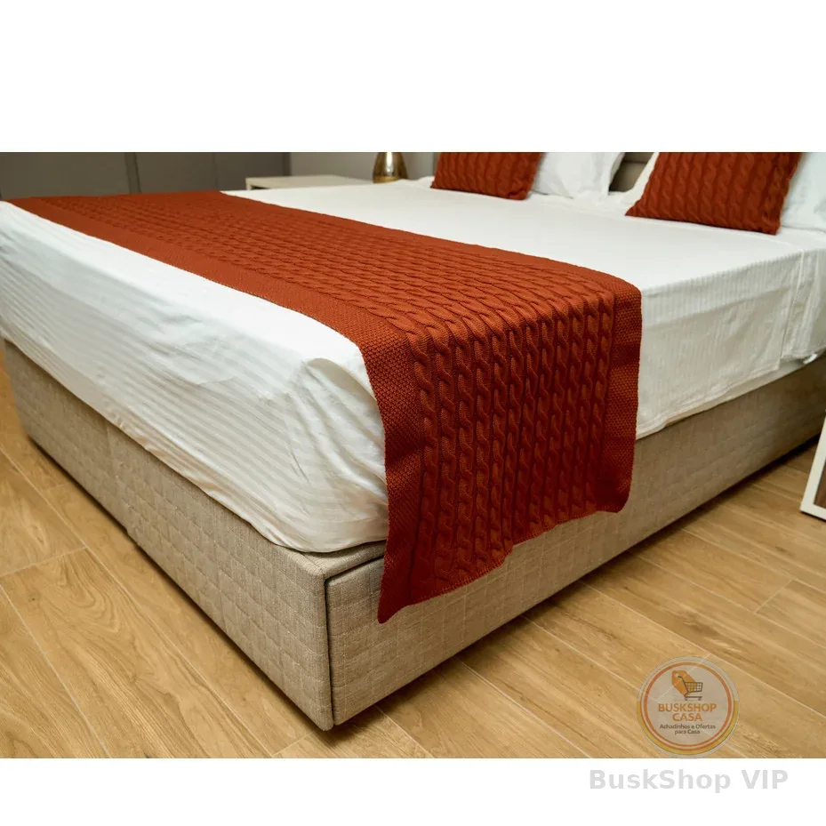 Peseira Decorativa Cama King Queen Quarto Trico Sofa - 40073