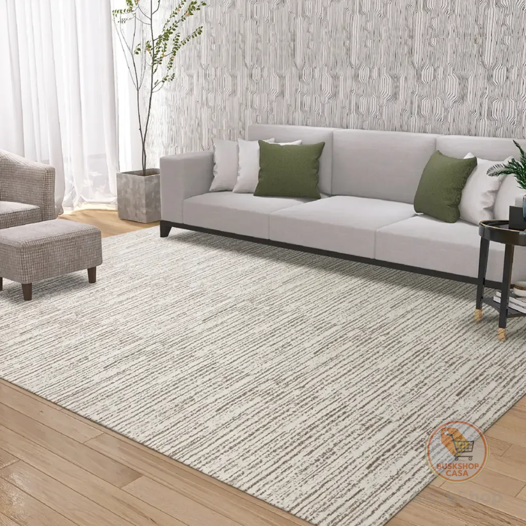 Tapete Grande 200 x 300 Sala e Quarto Mesclado Antiderrapante Caramelo Claro Marrom Bege