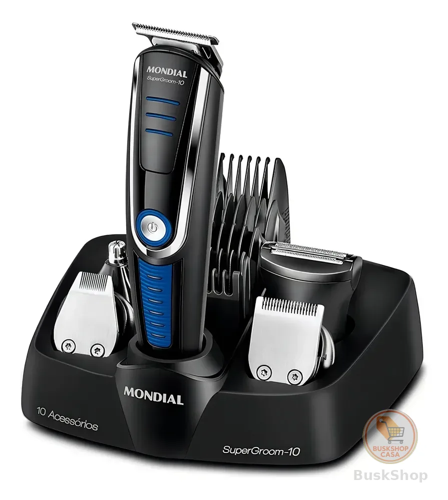 Aparador De Pelos Super Groom 10 Mondial 6W Bivolt BG-03