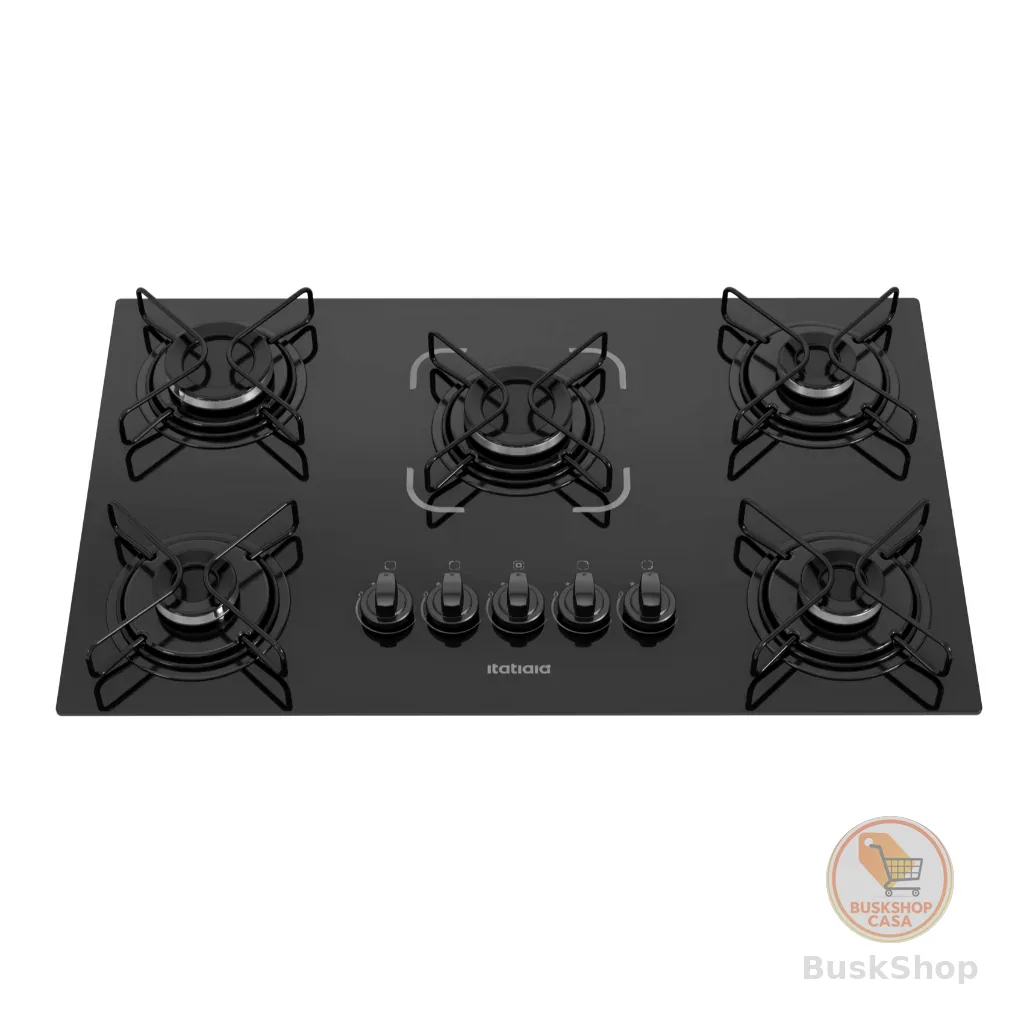 Cooktop Itatiaia Essencial 5 Bocas Preto – Bivolt 127V/220V com Acendimento Automático