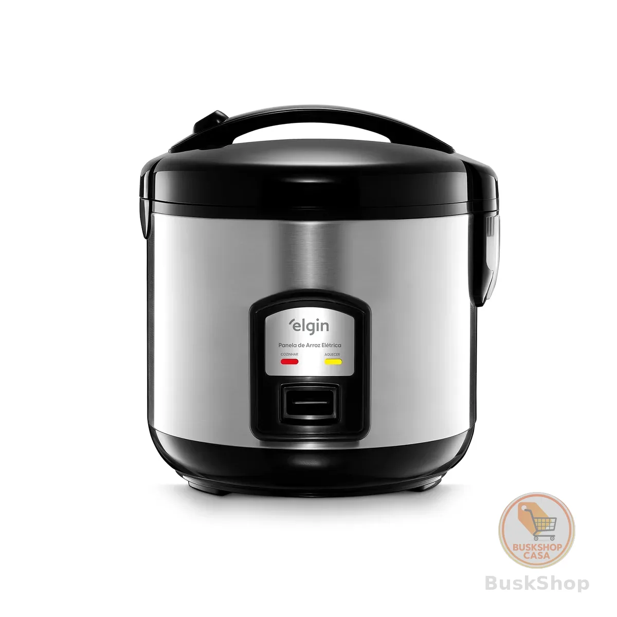 Panela de Arroz Elétrica Gran Rizzo 700W Elgin Antiaderente 10 Xícaras 220V com acessórios