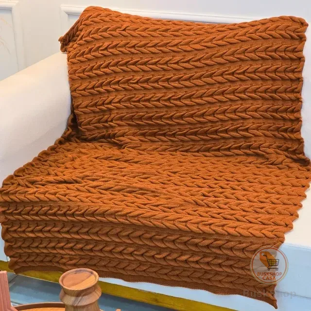Manta De Tricot Sofá Poltrona 150x100cm Aconchego Decorativa