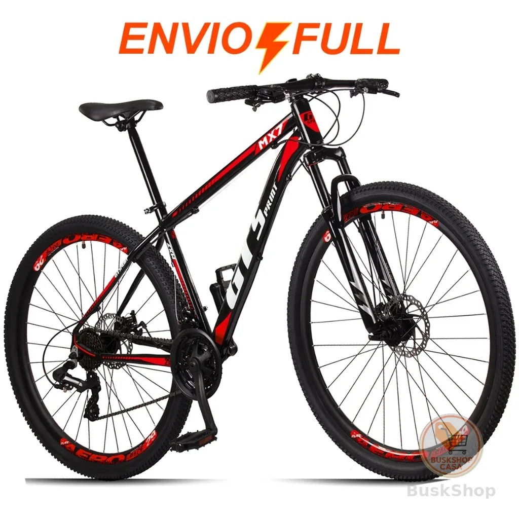 Bicicleta  Aro 29 GT Sprint MX7 24V index Freio Disco Alumínio Suspensão Aero MTB