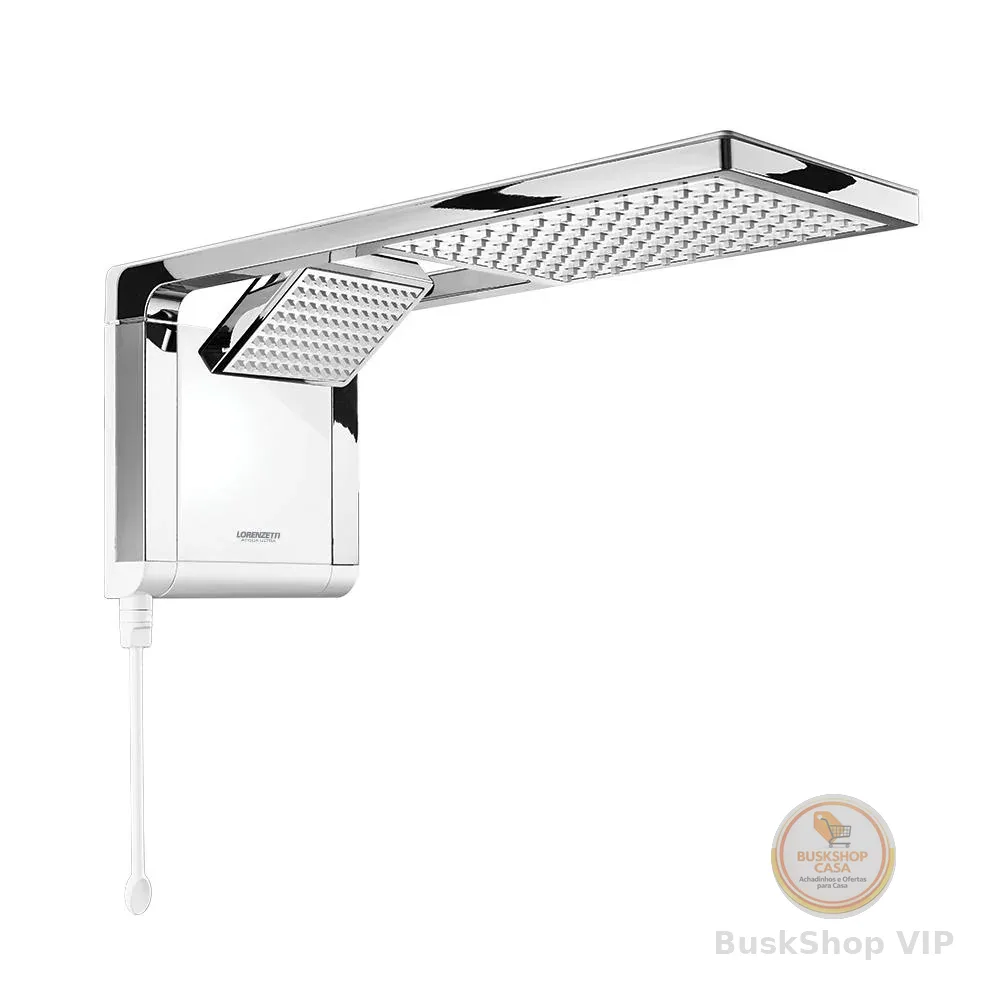 Chuveiro Acqua Duo Branco e Cromo 7800W 220v Lorenzetti