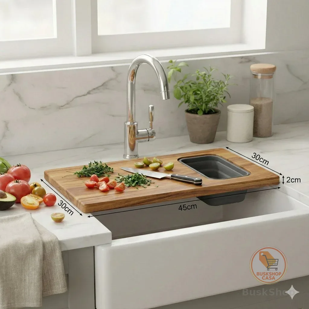 Tábua De Corte Em Bambu Com Recipiente 540 Ml – Multifuncional Para Churrasco E Cozinha
