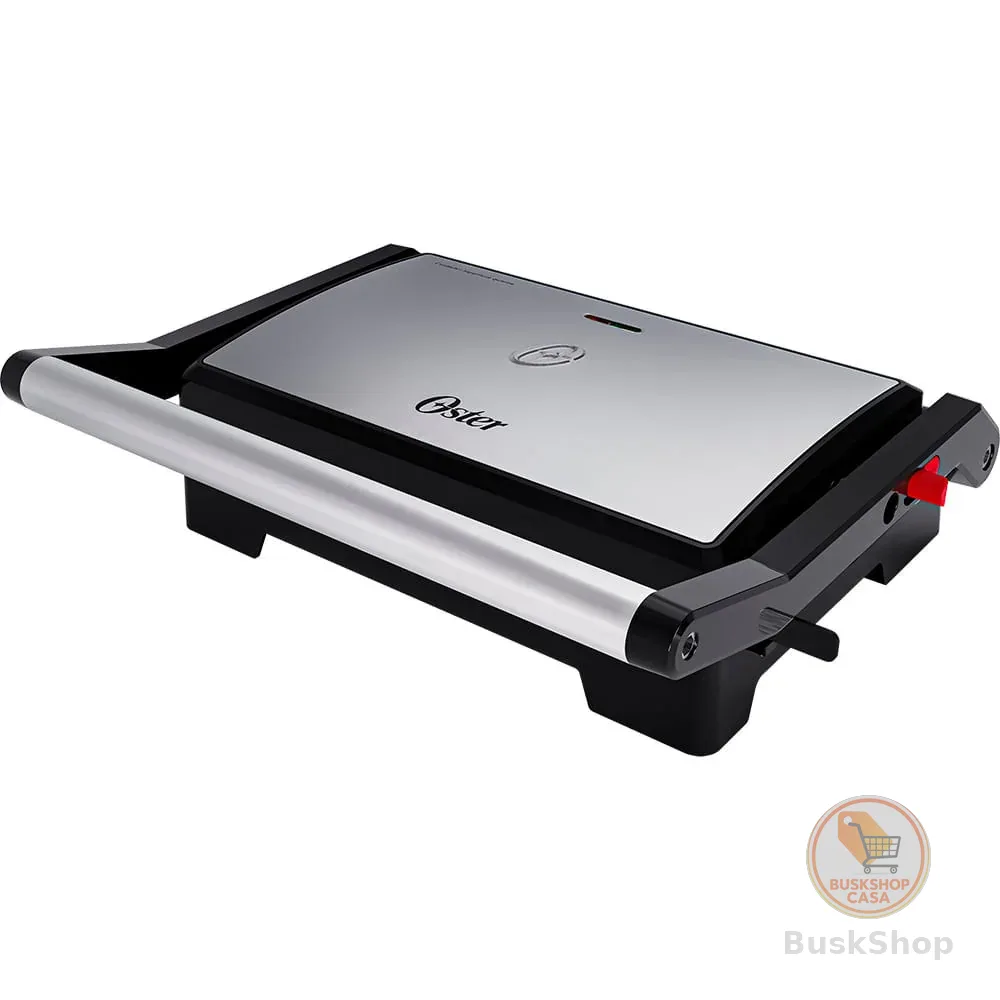 Mini Grill Elétrico Oster Inox 2 em 1