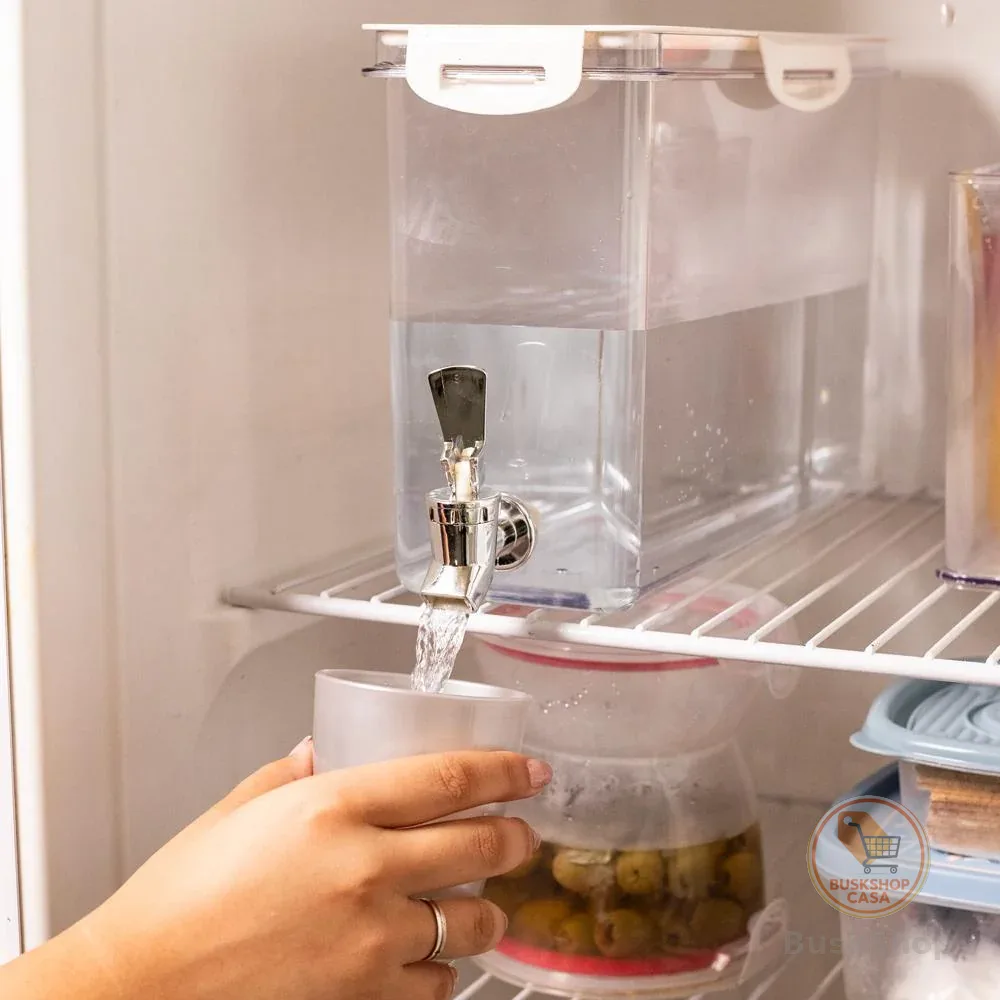 Reservatório Dispenser Geladeira para Água Garrafa 5,85 L Tampa Branca Plasútil