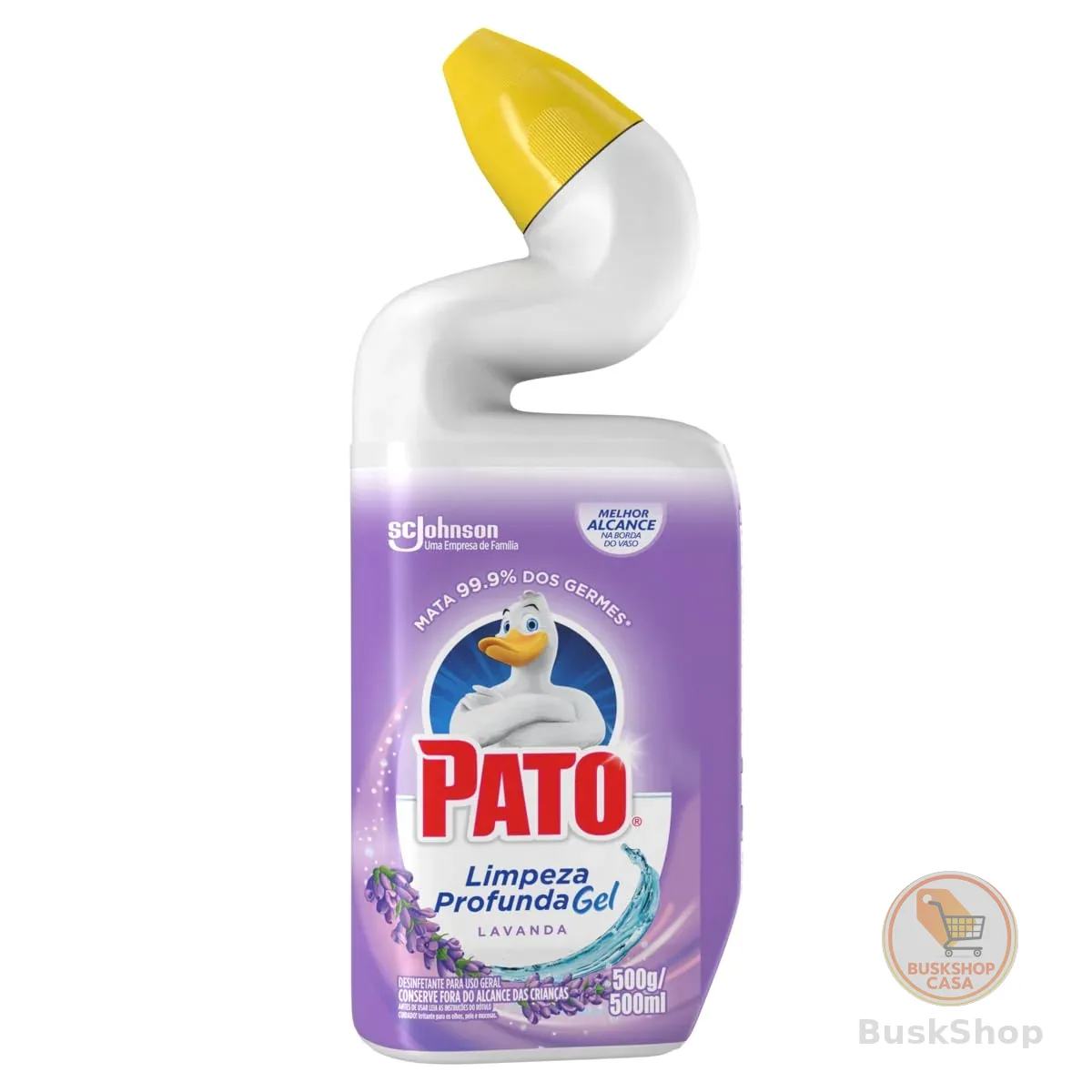 Pato Limpador Sanitário Gel Desinfetante, Lavanda, Limpeza Profunda, 500ml