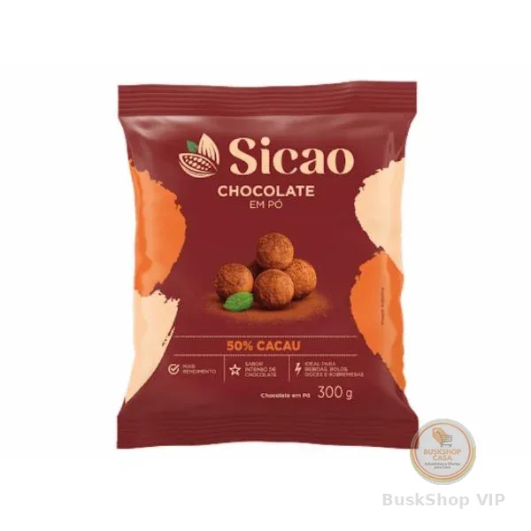 Chocolate em Pó 50% Cacau 300g - Sicao