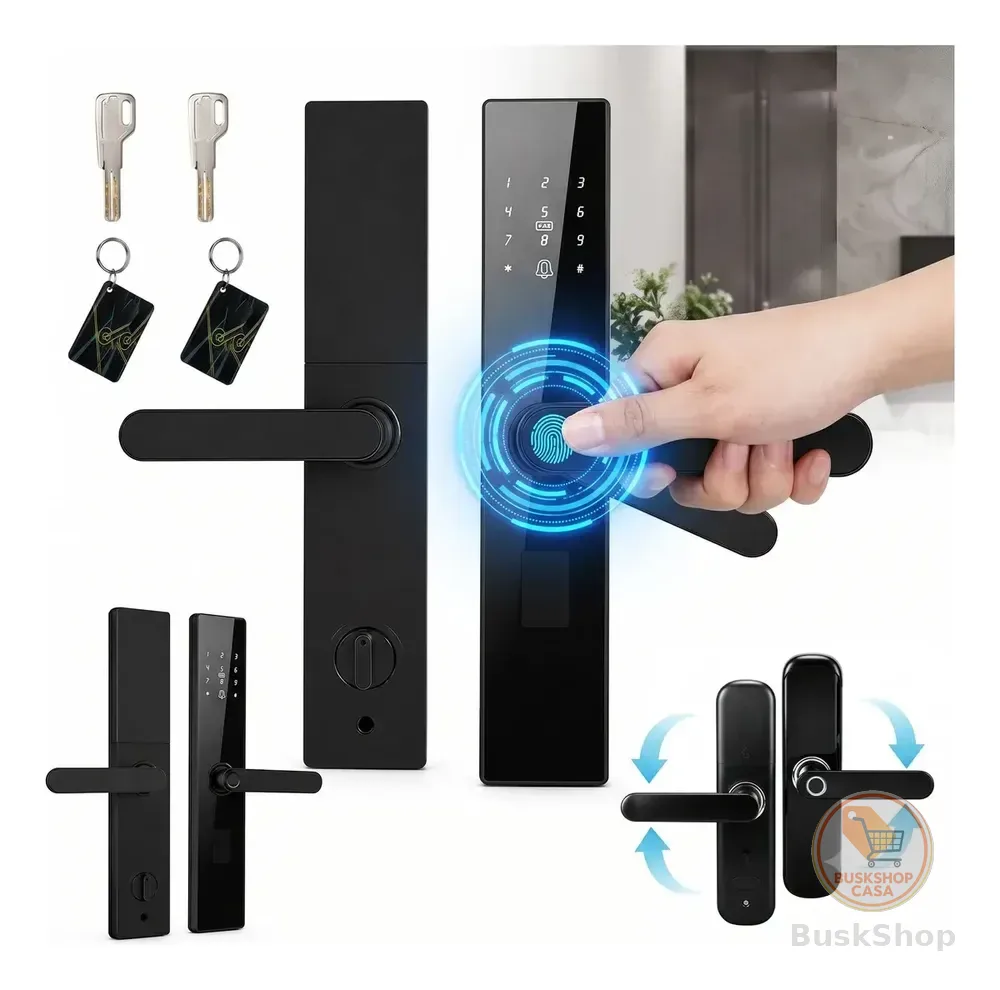 Fechadura Digital Biométrica Winda 4 Modos Senha Cartão IC Chave Para Casa Hotel