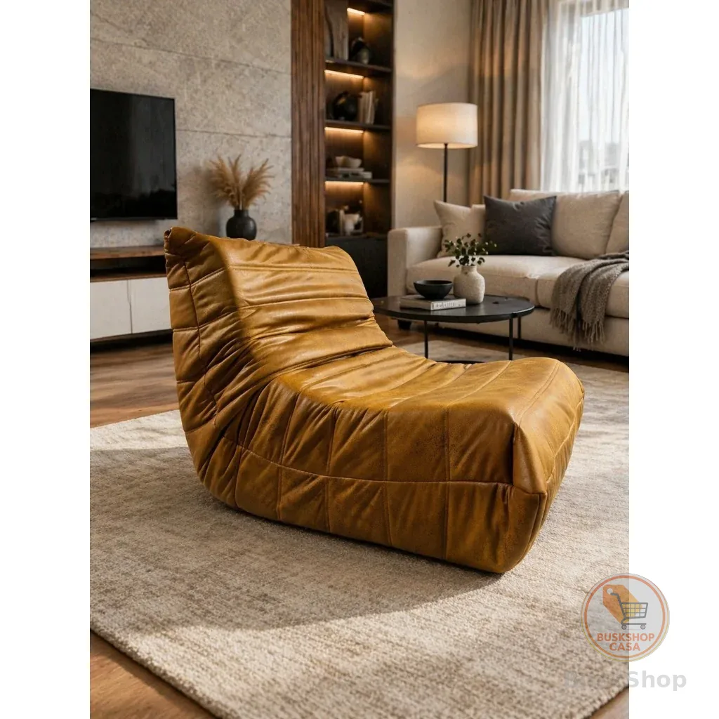 Poltrona Estilo Togo em Bouclé Design Atemporal Sala E Quarto