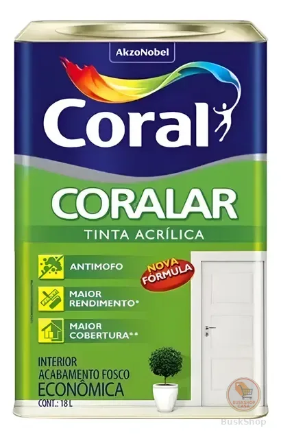 Tinta Coralar Anti Mofo Acrilica Coral Escolha Sua Cor!!