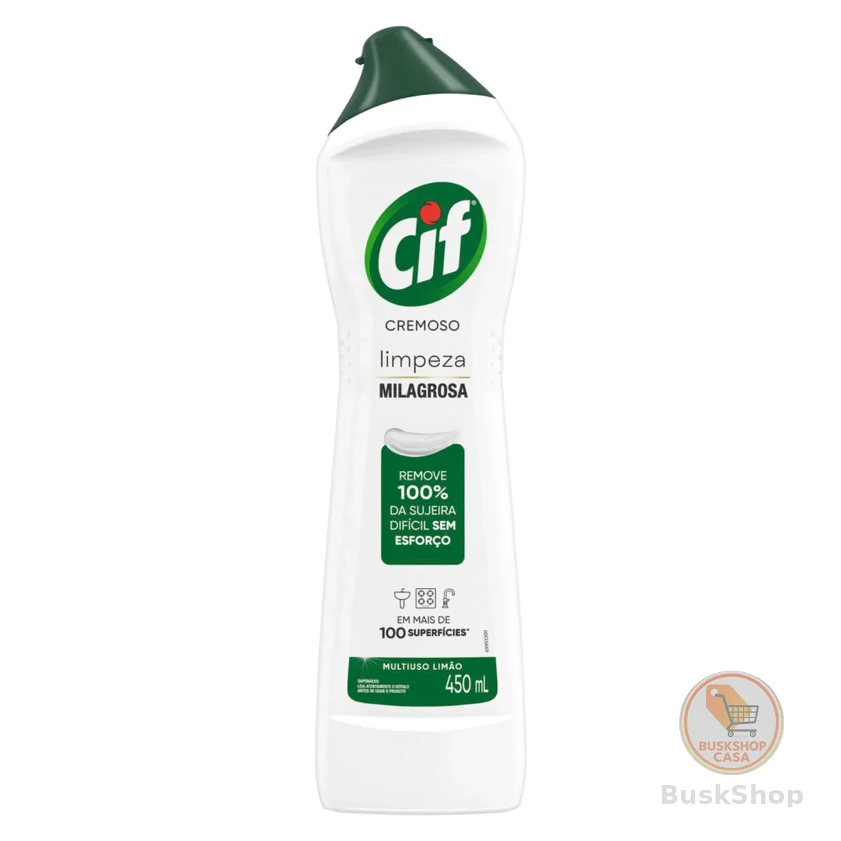 CIF Cremoso Limpreza Milagrosa Limão para casa 450ml