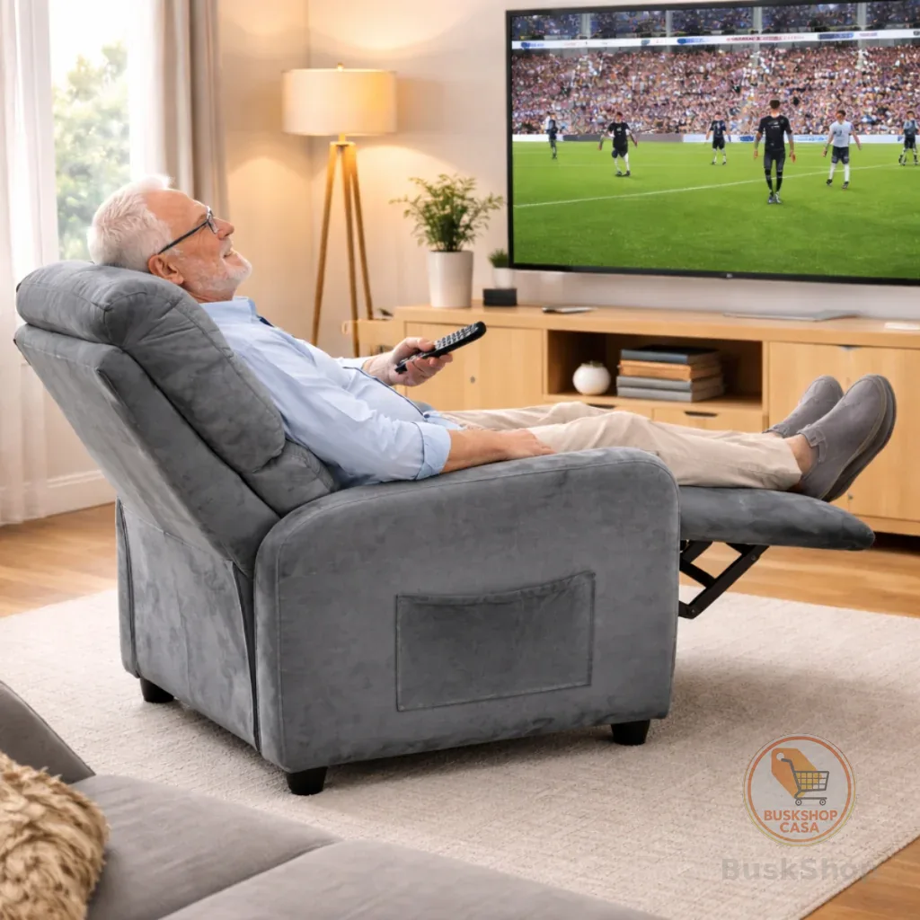 Poltrona do Papai Reclinável Confortável 2 Posições Veludo Macio Descanso Total - Oferta!!