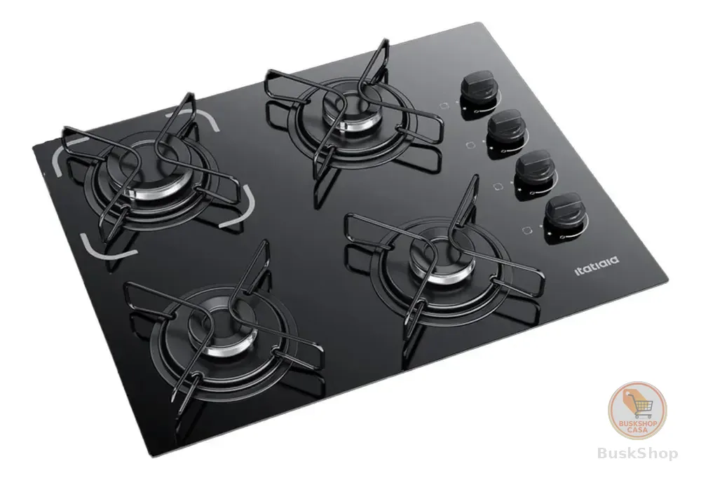 Cooktop Fogão Itatiaia Essencial 4 Bocas Bivolt Preto Preto 127/220v