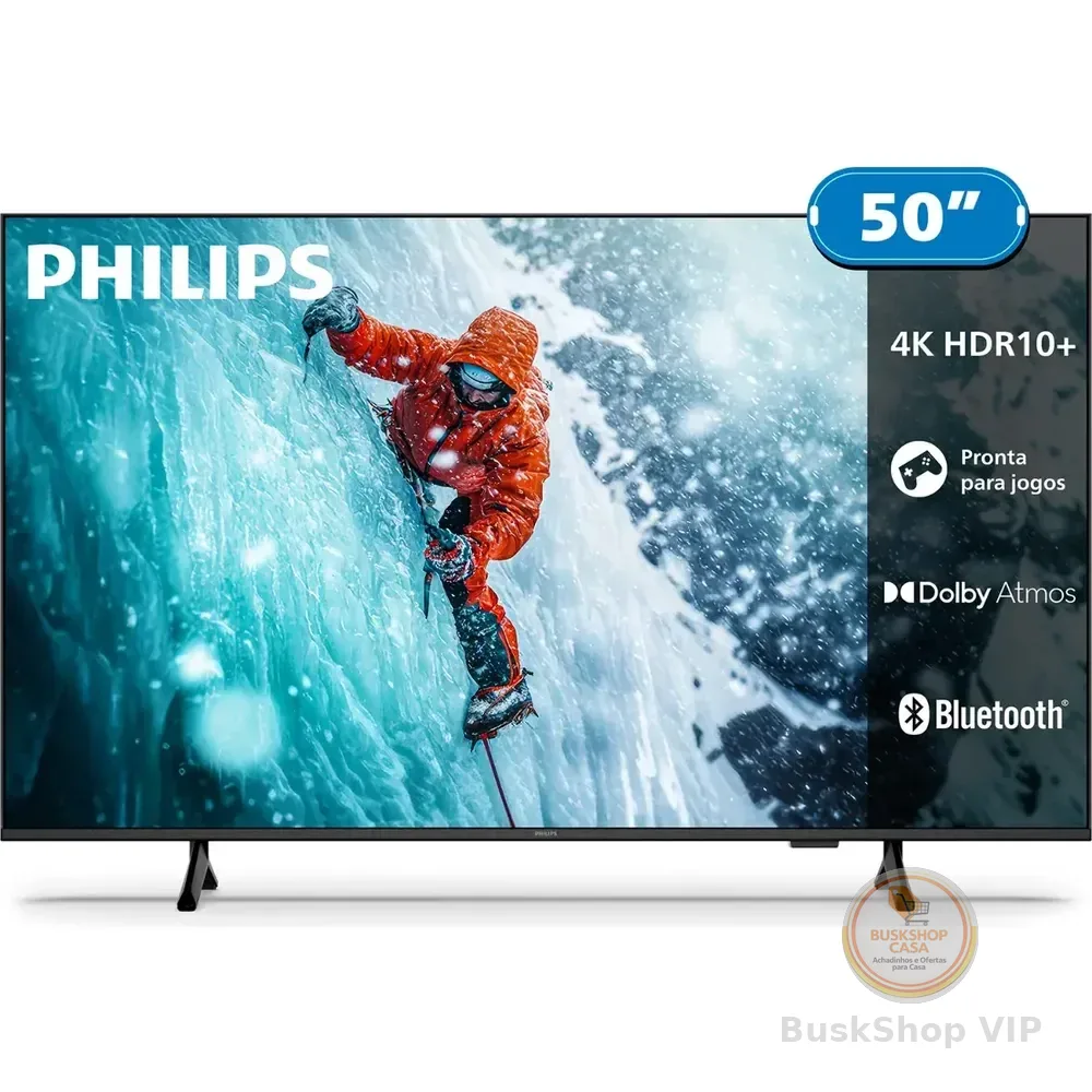 Smart Tv Philips 50 4k 50pug7300 Comando De Voz Bluetooth
