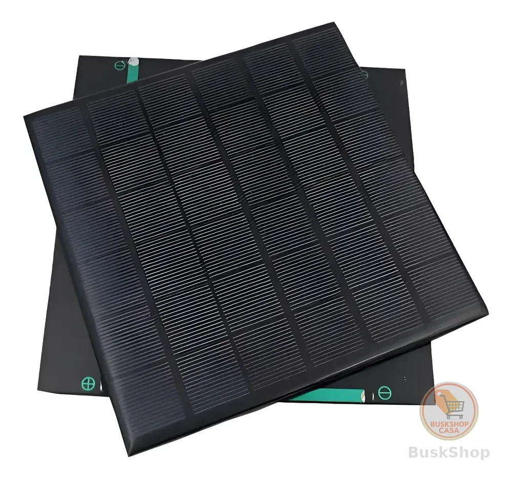 Mini Painel Solar 12v 5w 170x180mm Energia Limpa Fretegratis Preto 12v