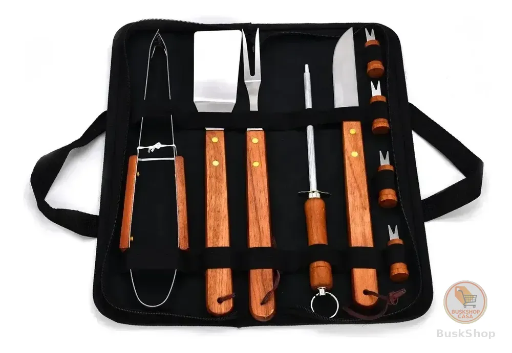 Kit Para Churrascos 360 Kit Churrasco Conjunto Talhes Para