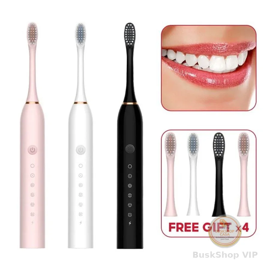 Escova de dentes elétrica recarregável Sonic IPX7 AnJin Bazar