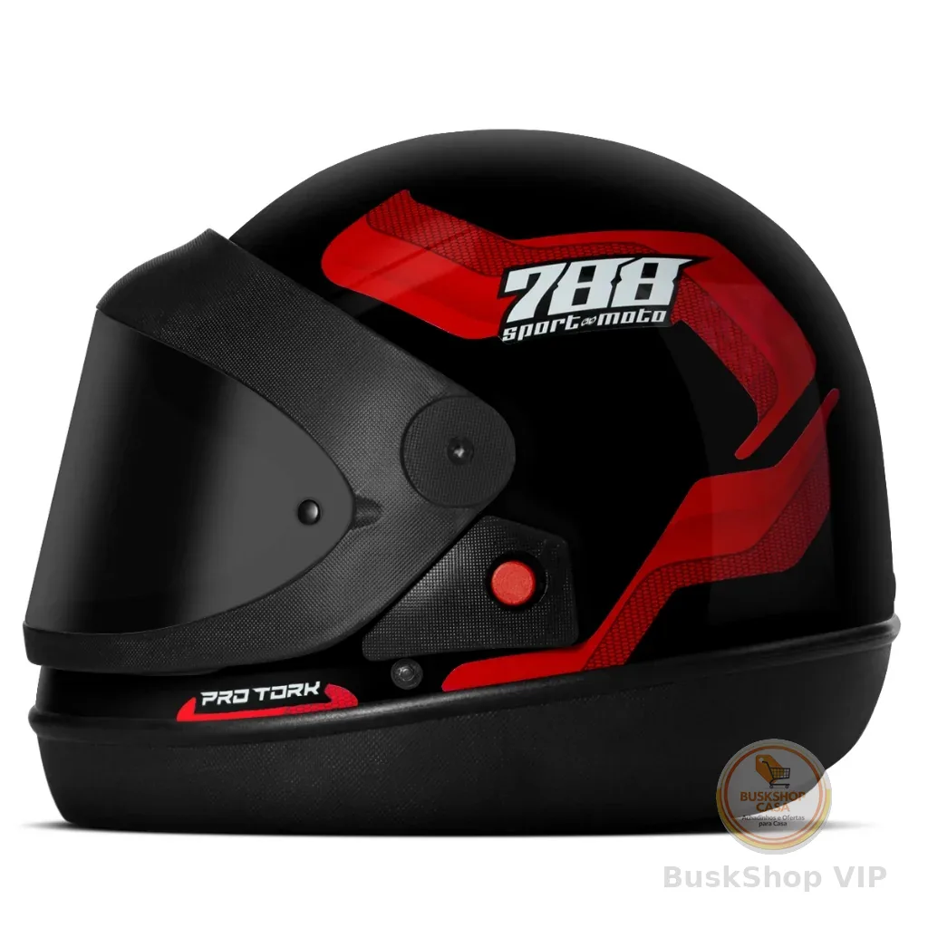 Capacete Automático Pro Tork Sport Moto 788 Viseira Fumê