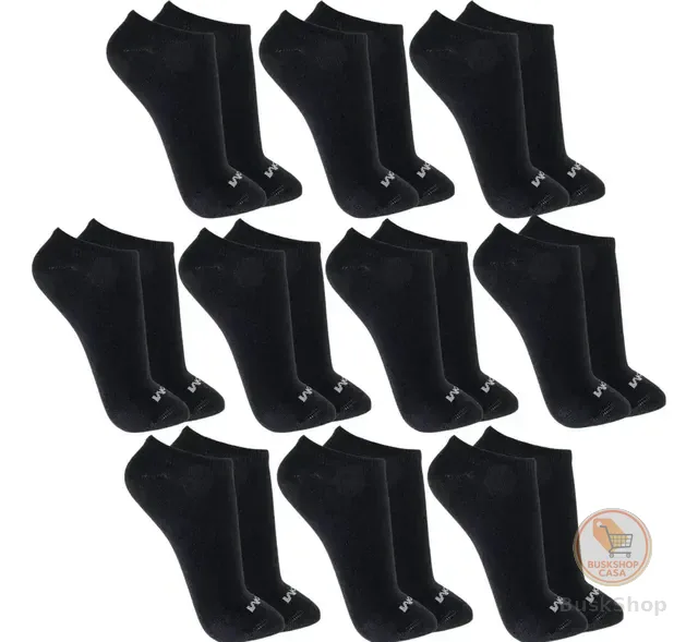 Kit 10 Pares Meias Mash Invisível Esportiva Algodão Original