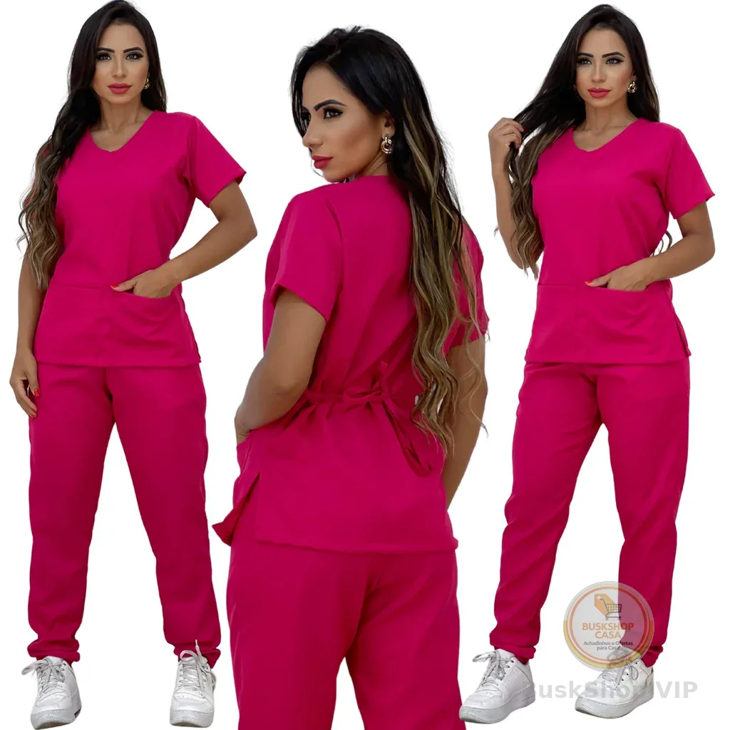 Pijama Hospitalar Cirúrgico Scrub Feminino Acinturado Varias Cores Tamanhos