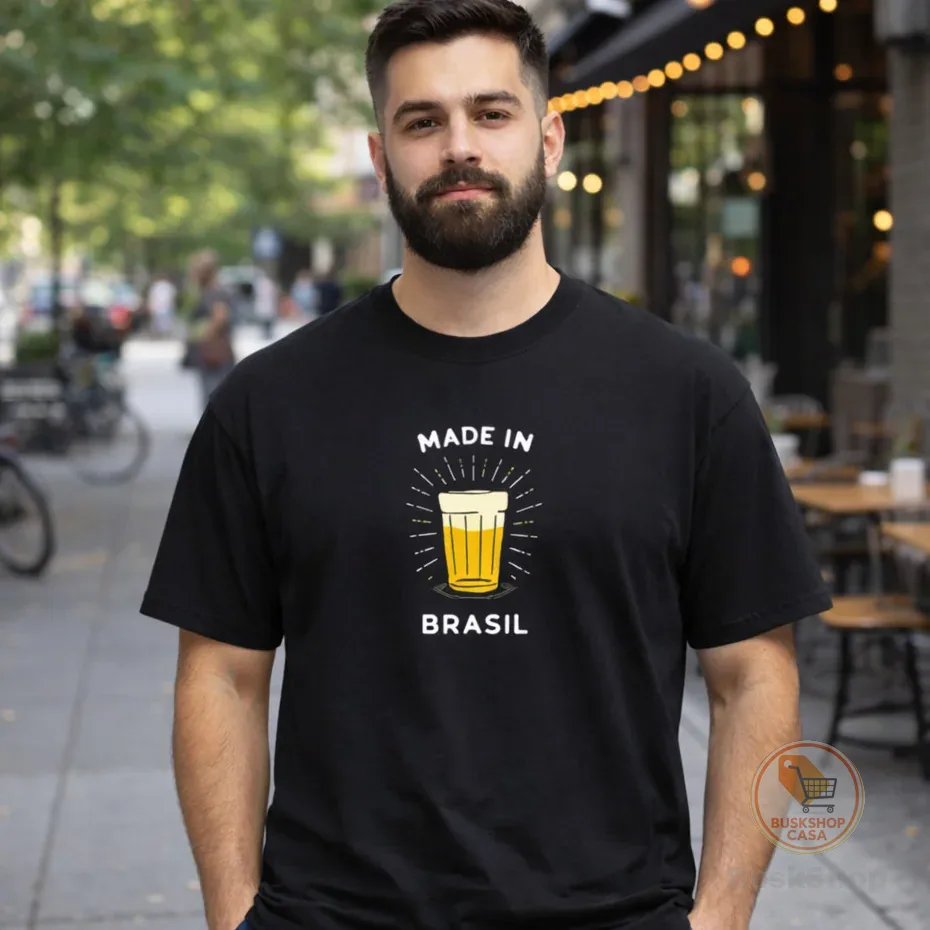 Camiseta Camisa Unissex Masculina Feminina Algodão Made In Brasil Cerveja Oferta Envio Imediato