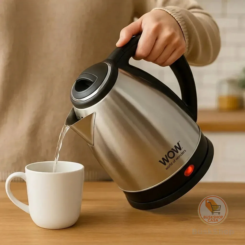 Chaleira Elétrica Jarra 1.8L Café Chá Inox 220v