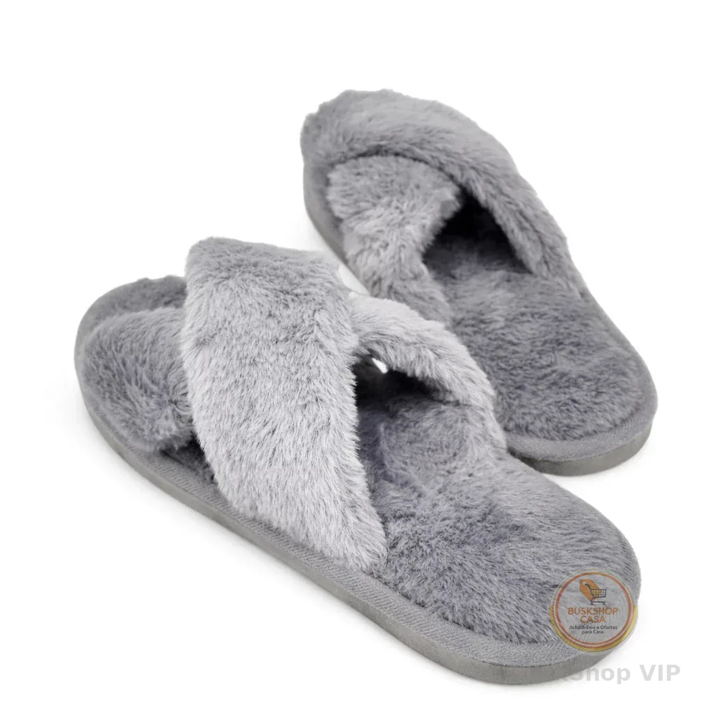 Chinelo Pantufa Trançado Soft Macio Confortável CV-202