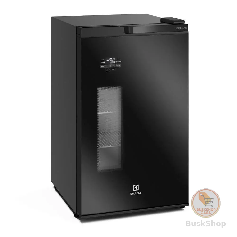 Electrolux Cervejeira Home Bar Electrolux Frost Free 100L Porta de Vidro Preta (EB100) 127V