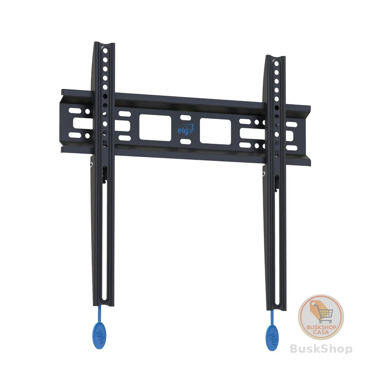 ELG, N01V4, Suporte Fixo de Parede para TVs de 32" a 77", Compatível com TVs Curvas e Planas, Feito em Aço Carbono, Suporta Até 50kg, Preto