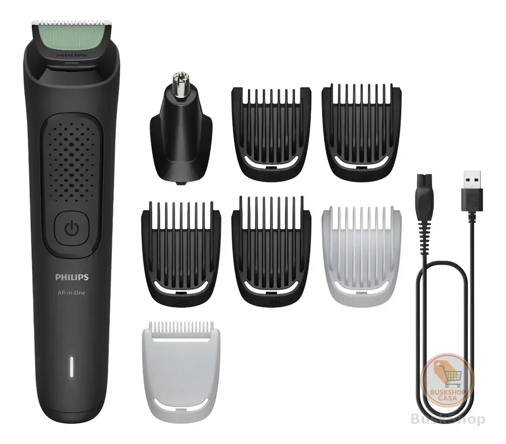 Aparador De Pelos Multigroom 8 Em 1 Mg3917/15 Philips Preto 127/220v