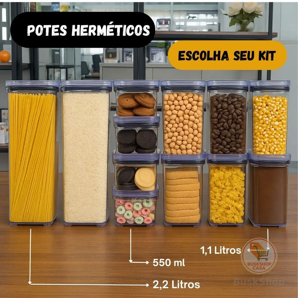 Escolha Seu Potes Herméticos para Mantimentos de Cozinha Alimentos Armário Acrílico Plástico New