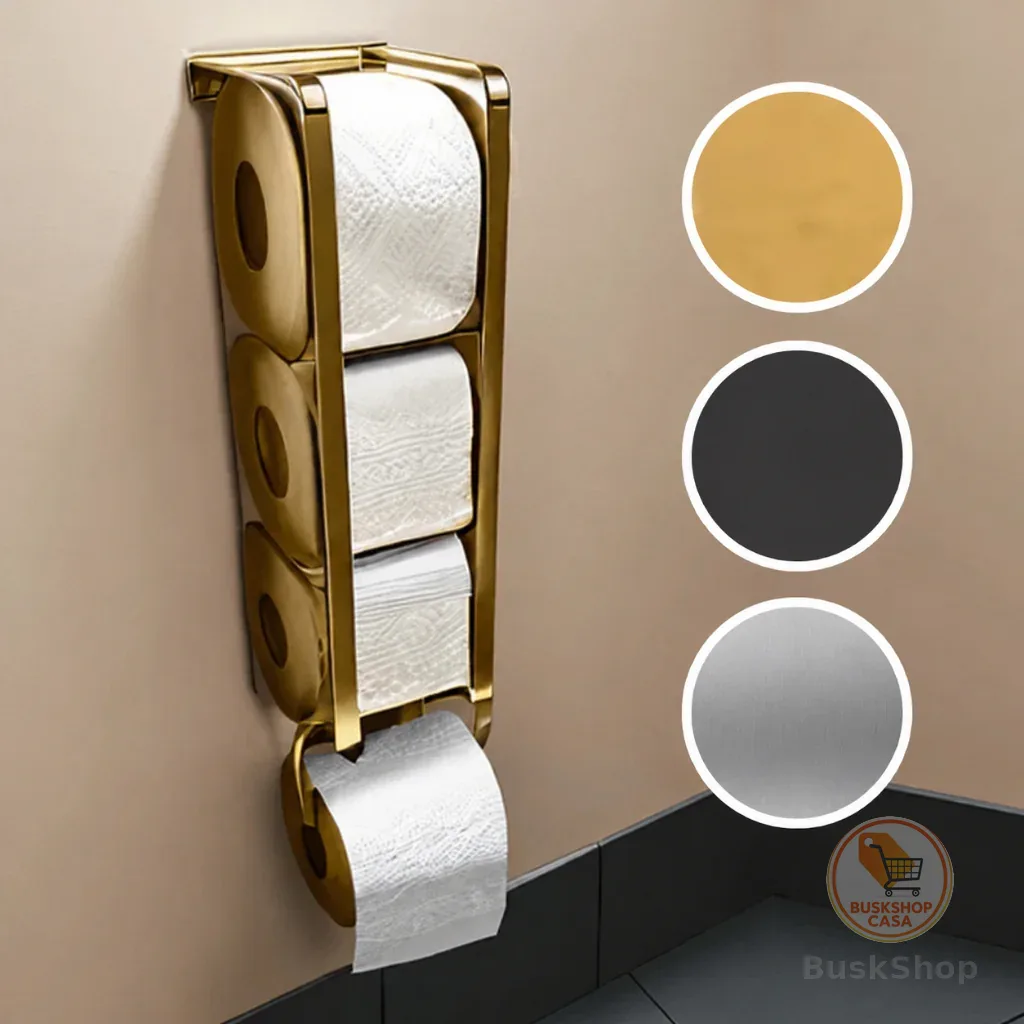 Suporte de Parede para Papel Higiênico - Design Moderno Prático e Funcional