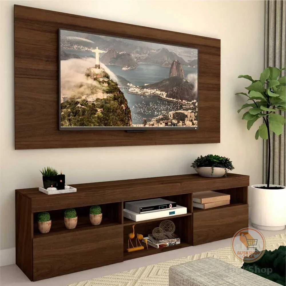 Rack com painel para TV até 65 polegadas e 2 portas Toronto Multimóveis Duna