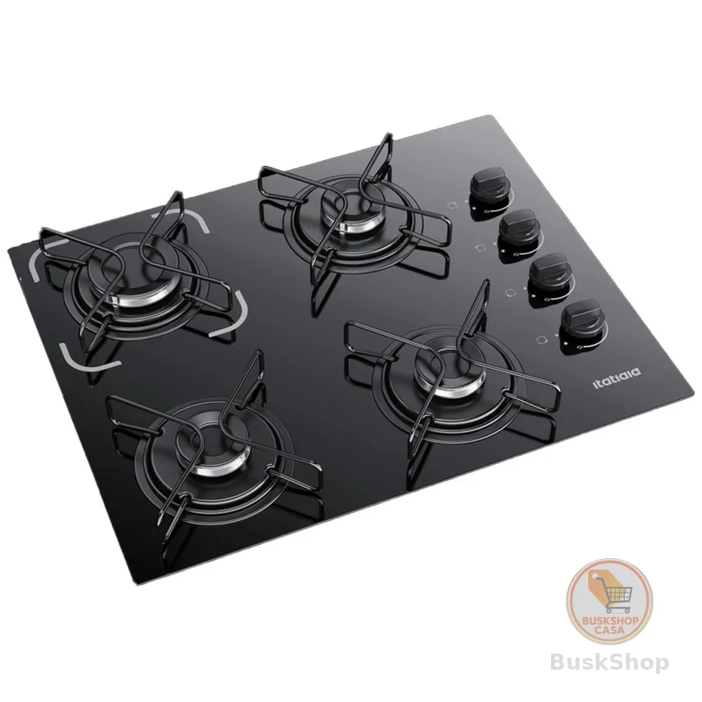 Fogão Cooktop 4 Bocas Bivolt Itatiaia Essencial Preto