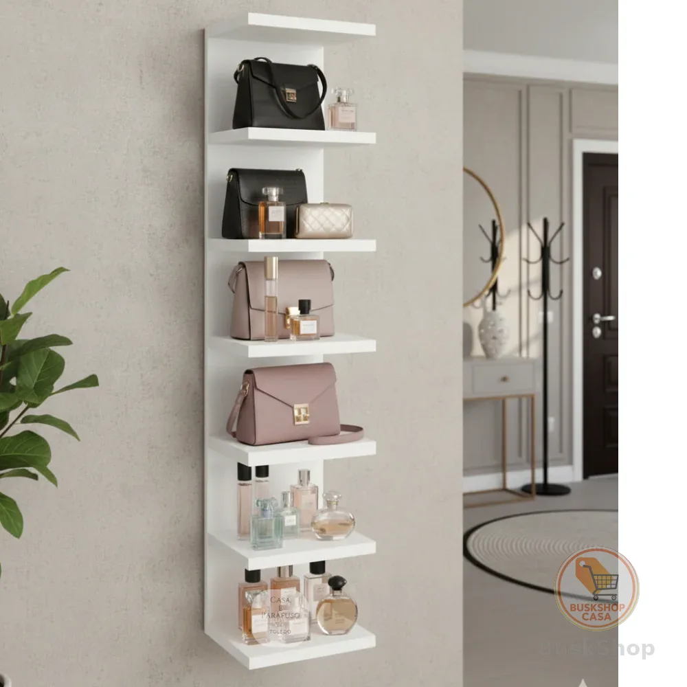 Torre De Prateleira Estante 170X40 Cm Para Quarto decoração Estante Multiuso Perfumes-09
