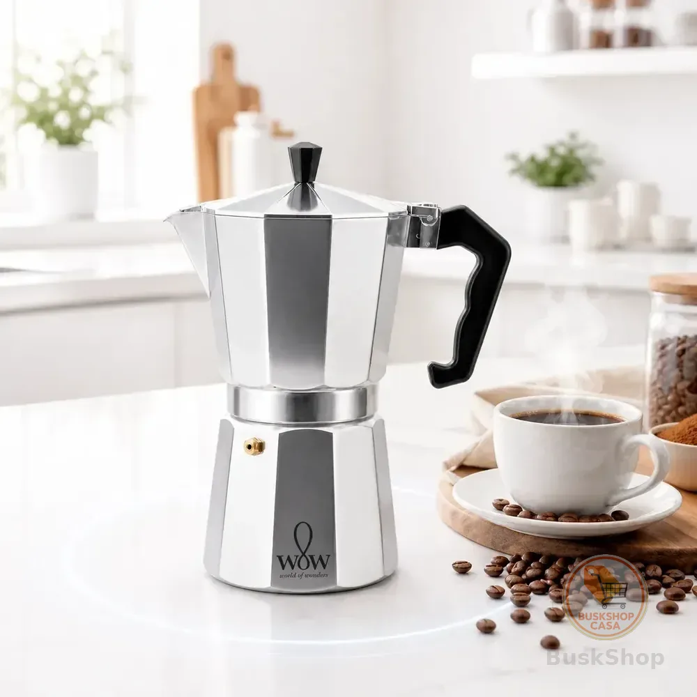 Cafeteira Italiana Premium 6 Xícaras De Alumínio Wow World Of Wonders
