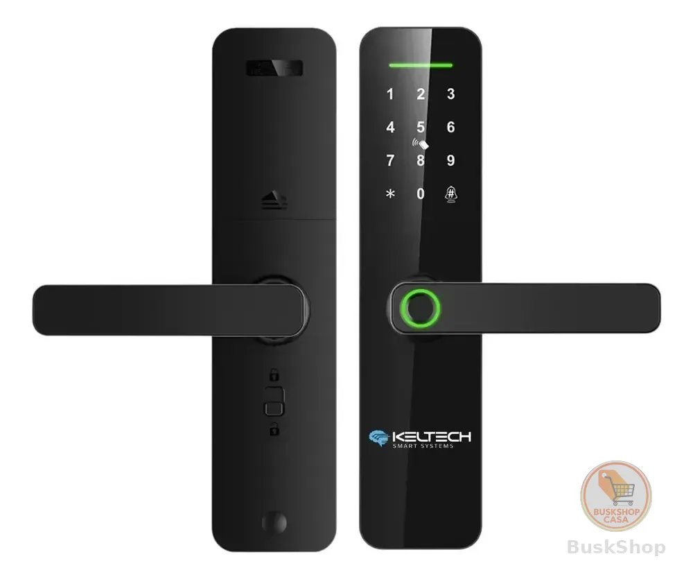 Fechadura digital Keltech Kt1000 biométrica cor preto