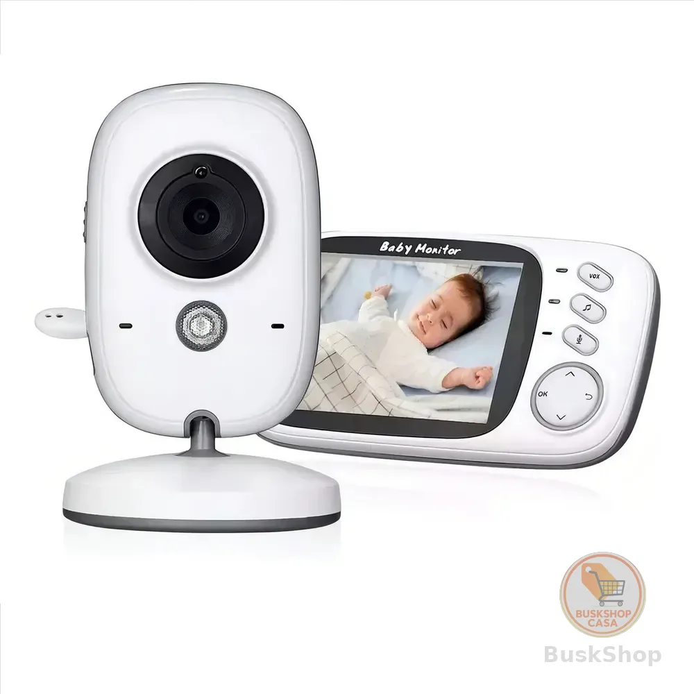 Baba Eletrônica Baby Monitor Vb603 Visão Noturna Dual Audio Cor Branco Estary Shop