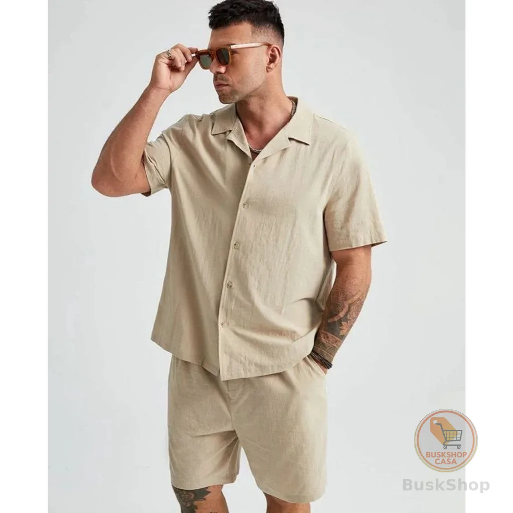 CONJUNTO MASCULINO  CAMISA E SHORTS
