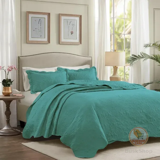 Kit Cobre Leito Colcha Cama Queen 240x260 Dupla Face Jogo