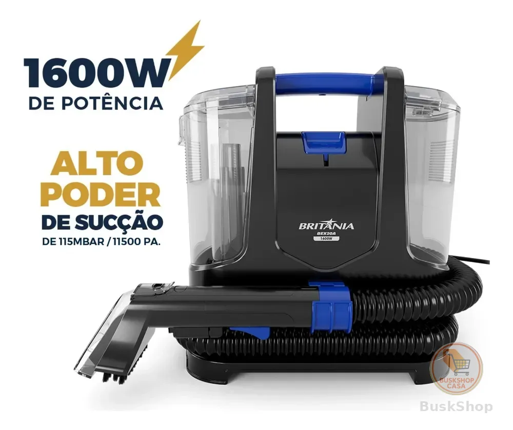 Extratora Britânia Bex20a Preto E Azul