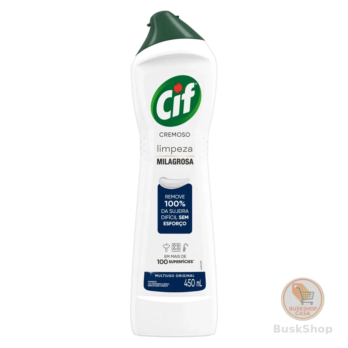 Cif Cremoso Limpeza Milagrosa Remove 100% Da Sujeira 450 Ml