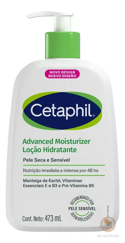 Loção Advanced Hidratante Corporal para Pele Seca e Sensível Cetaphil 473ml - Hidratação 48h