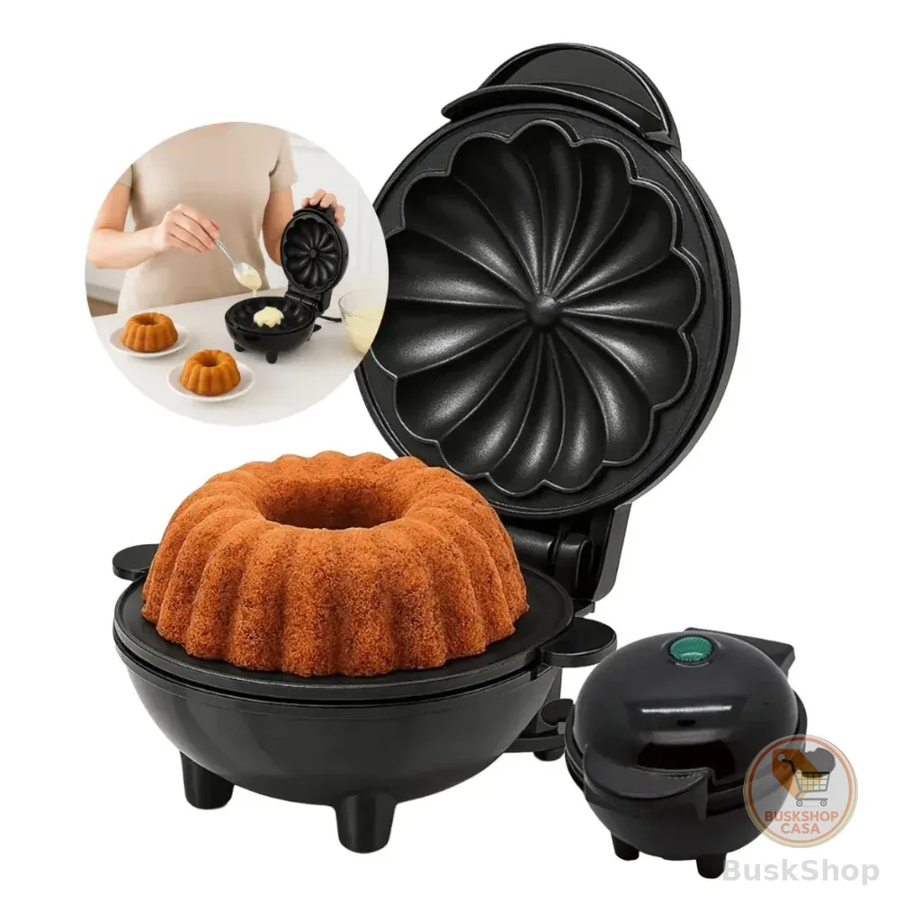 Mini Máquina de Assar Bolo Elétrica Antiaderente Quiche/De Forno/Eggette Maker Mini Ferro 110V