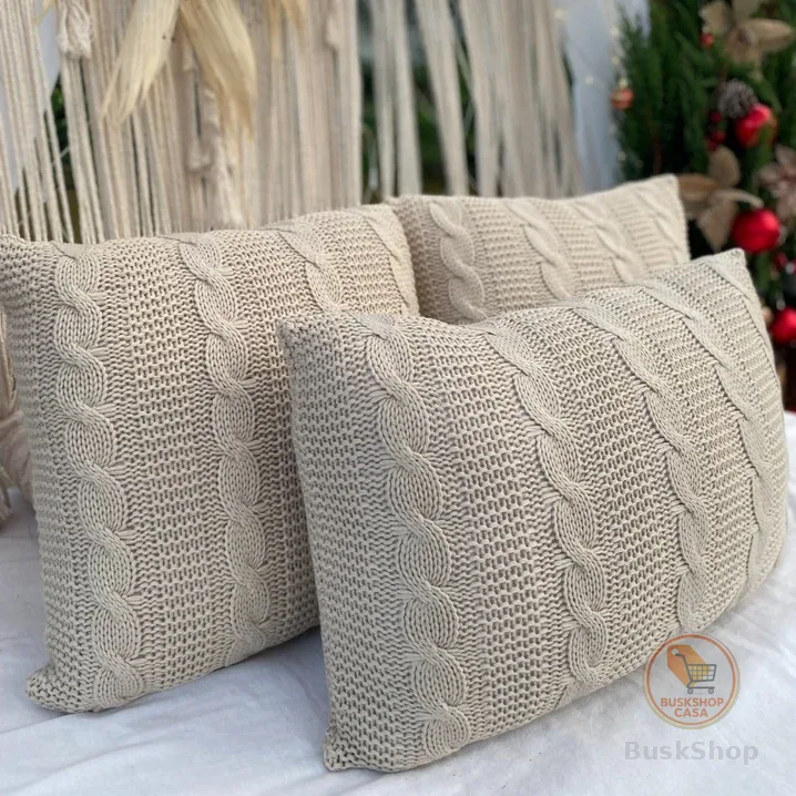 Capas De Almofada Sala Sofa Cama Decorativa Trico C/zíper NOVA YORK 45x45 50x50 60x40 50x30cm