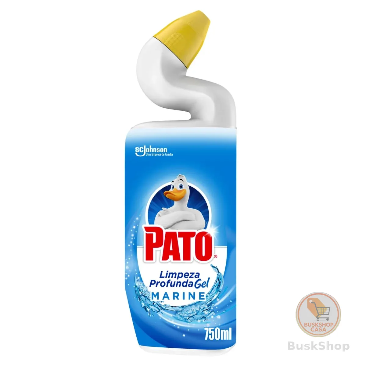 Pato Limpador Sanitário Gel Desinfetante, Marine, Limpeza Profunda 750ml
