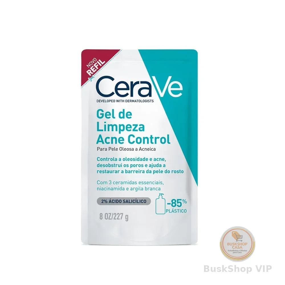 Cerave, Gel de Limpeza Acne Control com Niacinamida e Ácido Salicílico