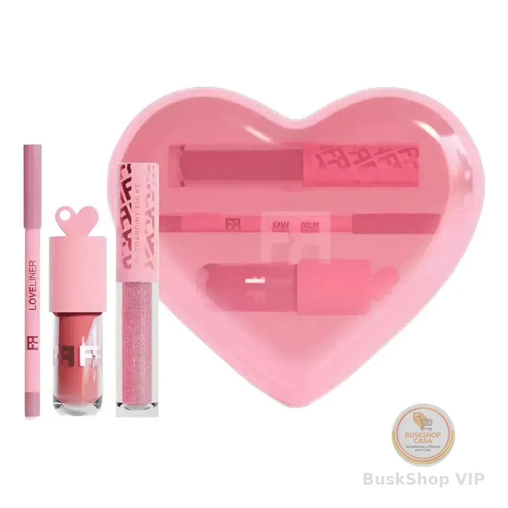 Kit Fran Love Kit Gloss Labial E Lápis Labial By Franciny
